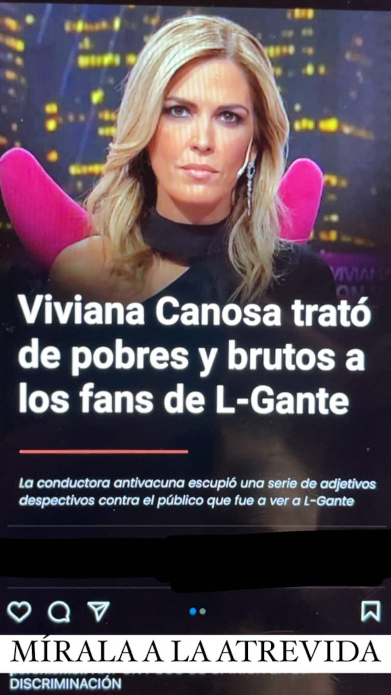 L-Gante cargó muy fuerte contra Viviana Canosa por las críticas hacia sus fans: "Pasivo será tu macho"