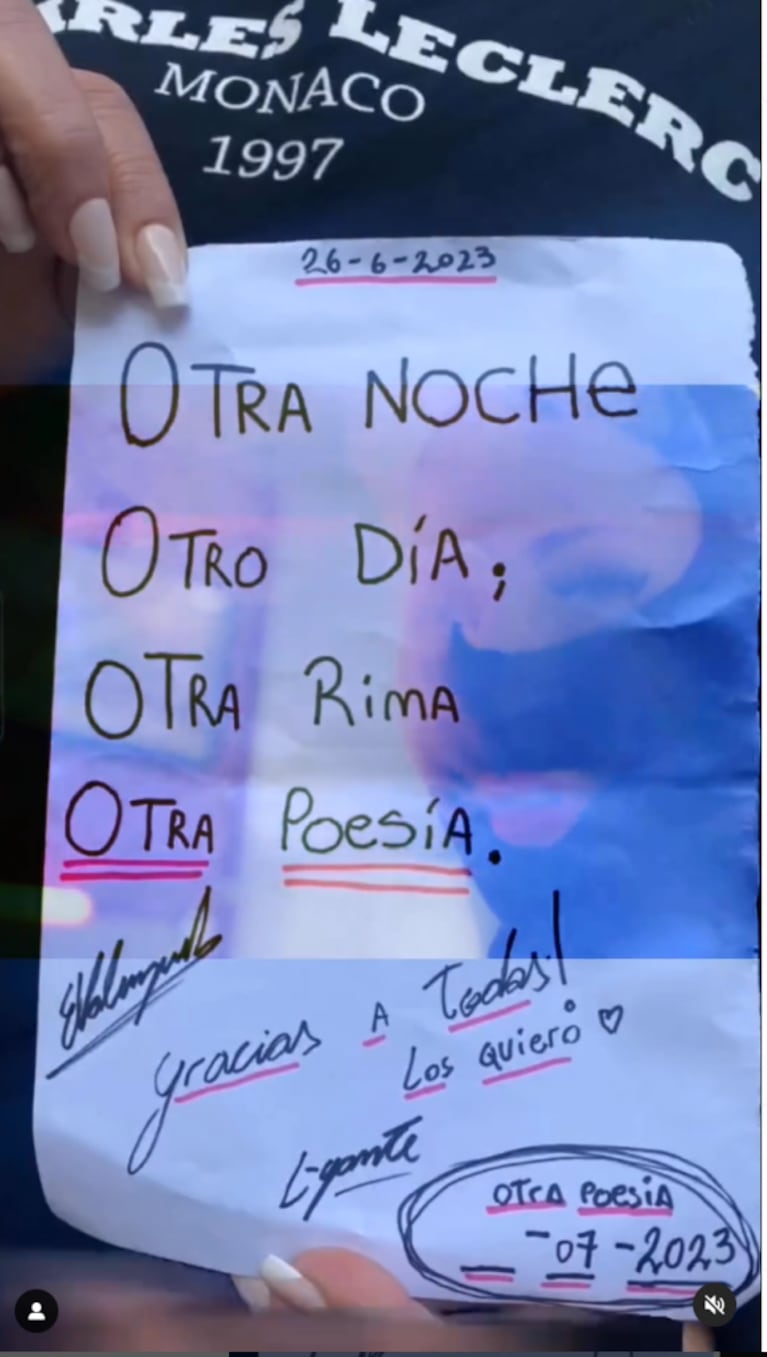 L-Gante compartió un llamativo adelanto del nuevo tema que escribió desde la cárcel: "Un día menos"