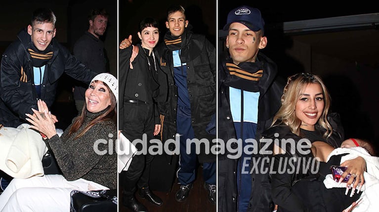 L-Gante fue con su novia y bebé a ver la película de Sofía Gala y revolucionó el cine (Fotos: Movilpress)