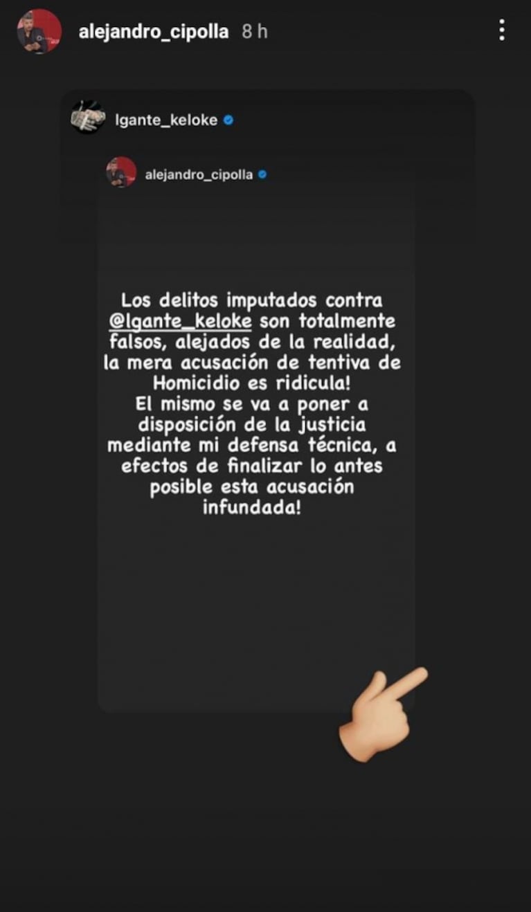 L-Gante fue imputado por tentativa de homicidio contra el representante de Yao Cabrera