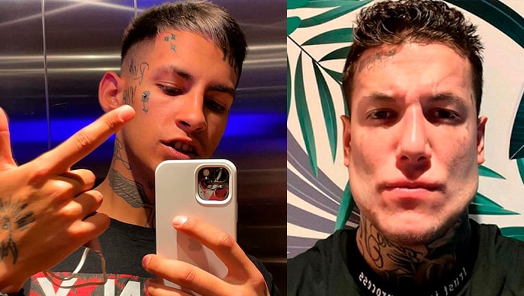 L-Gante le respondió picante a Alex Caniggia, que lo amenazó con pegarle mientras mostraba sus músculos.