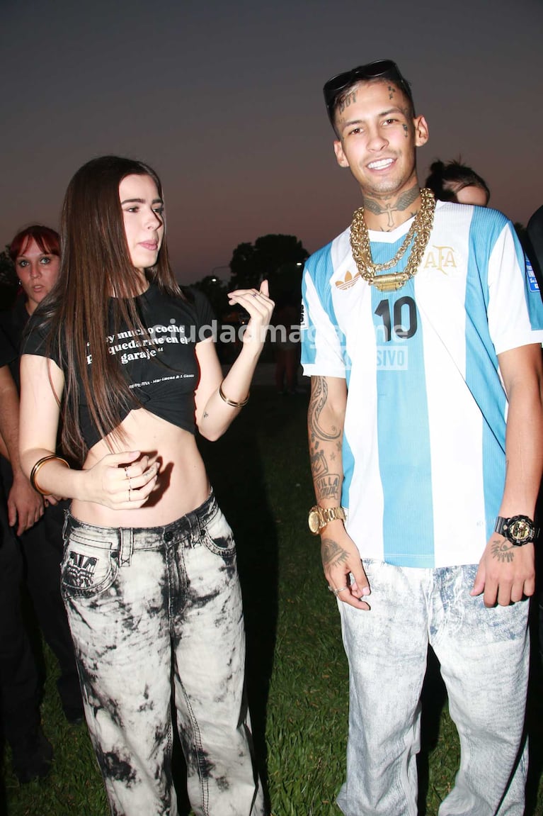 L-Gante y Mar Lucas en el Planetario (Foto: Movilpress)