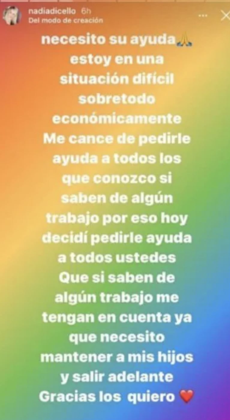 La actriz de Chiquititas Nadia di Cello hizo un desesperado pedido tras la detención de su marido por narcotráfico: "Necesito mantener a mis hijos"