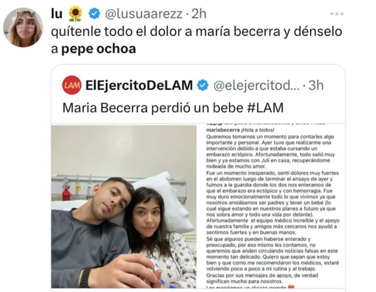 La bronca de los fanáticos de María con Pepe.