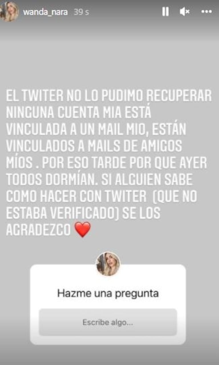 La bronca de Wanda Nara tras denunciar el hackeo de su cuenta: "¿Qué buscan?"