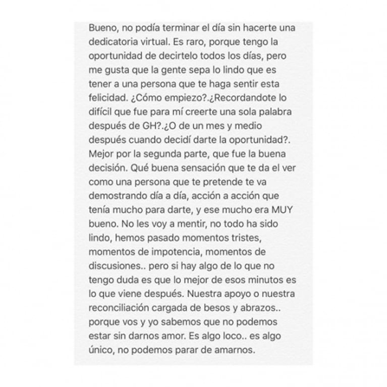 La carta de amor de Ivana Icardi a Luifa Galesio por su primer año de novios: "Sabemos que no podemos estar sin darnos amor"