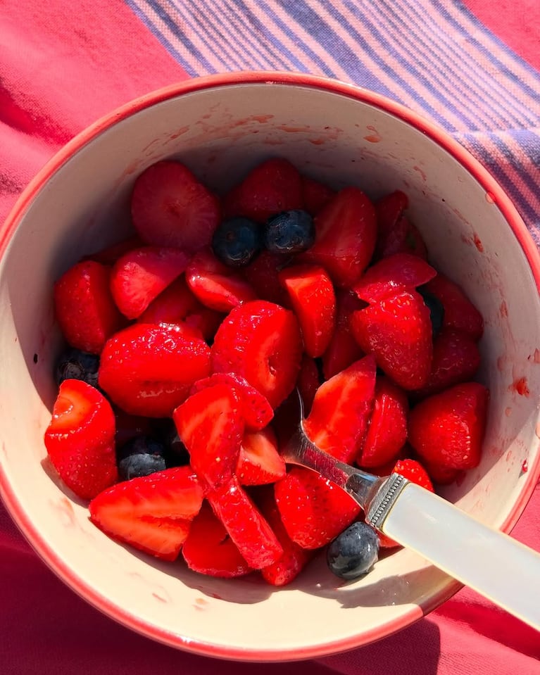 La China Suárez compartió las delicias que comieron este domingo de sol.