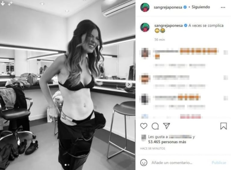 La China Suárez despertó suspiros con sus sensuales fotos en las redes: "A veces se complica"