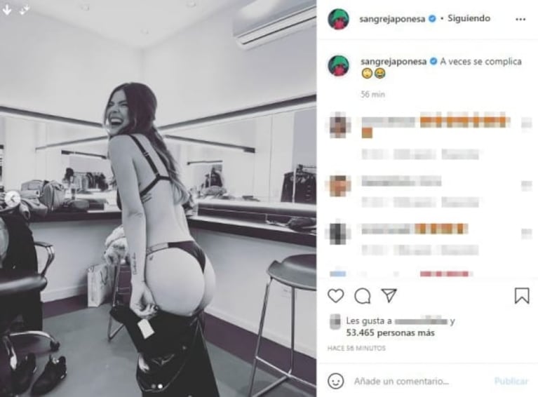 La China Suárez despertó suspiros con sus sensuales fotos en las redes: "A veces se complica"