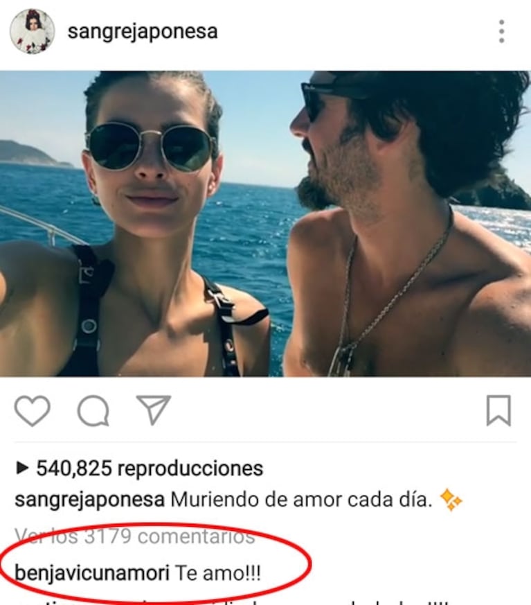 La China Suárez y el video más hot junto a Benjamín Vicuña en un barco: "Muriendo de amor cada día" 