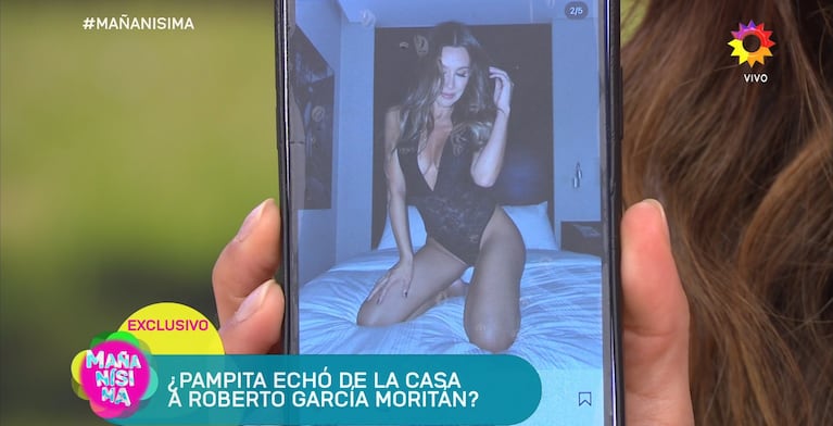 La conductora publicó imágenes hot en medio de su crisis de pareja. Captura de imagen del video subido por Mañanísima.