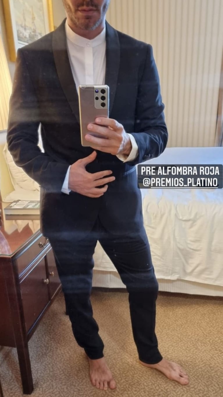 La crítica mordaz de Lucas Bertero al look de Benjamín Vicuña en los Premios Platino: "Se hizo la permanente"