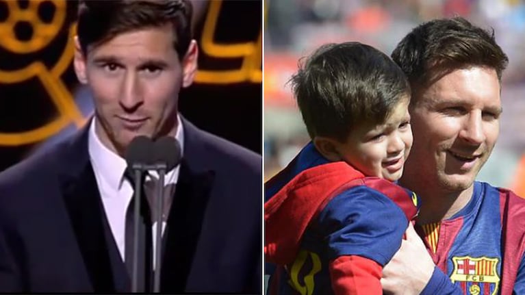 La dedicatoria más tierna de Lionel Messi para su hijo Thiago: "Esto es para él, que se enoja cuando me voy y me pregunta '¿otra vez te vas al gol, papá?'"