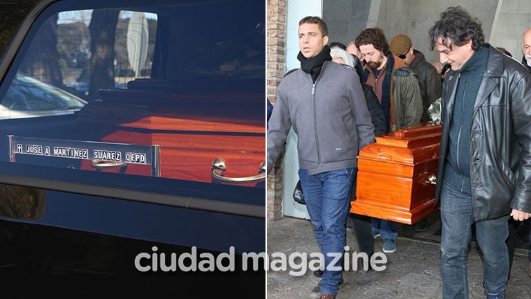 La despedida a José Martínez Suárez, en el cementerio de la Chacarita. (Fotos: Movilpress)