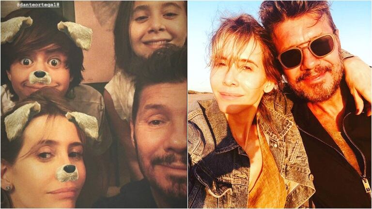 La divertida selfie de Marcelo Tinelli con Guillermina Valdés y dos de sus hijos (Fotos: Captura de Instagram Stories e Instagram)