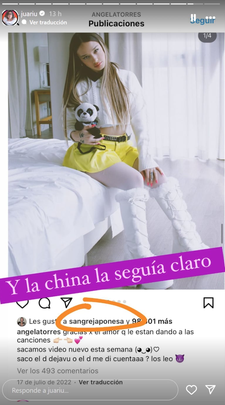 La drástica decisión de China Suárez en medio del rumor de romance entre Rusherking y Ángela Torres