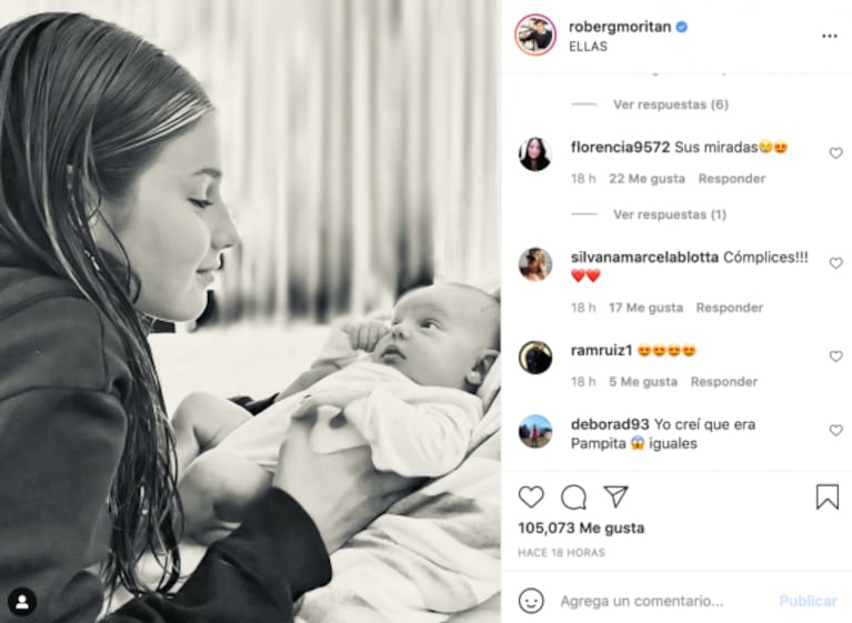 La dulce foto de la hija mayor de Roberto García Moritán junto a Ana, que volvió a despertar comentarios sobre el parecido con Pampita