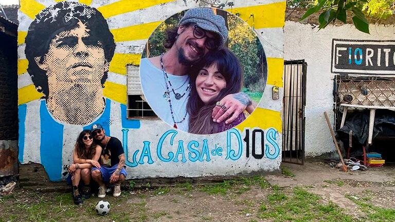 La emoción de Gianinna Maradona por la canción que le dedicó Daniel Osvaldo a Diego: Gracias por el regalo, te amo