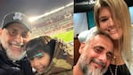 La emoción de Jorge Rial al llevar a su nieto por primera vez a la cancha.