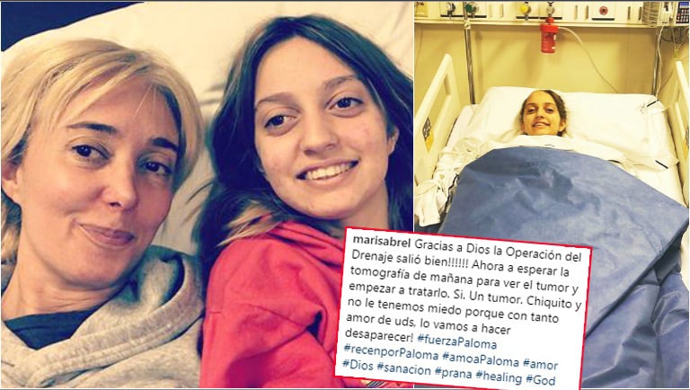 La emoción de Marisa Brel tras la operación de su hija (Fotos: Instagram)