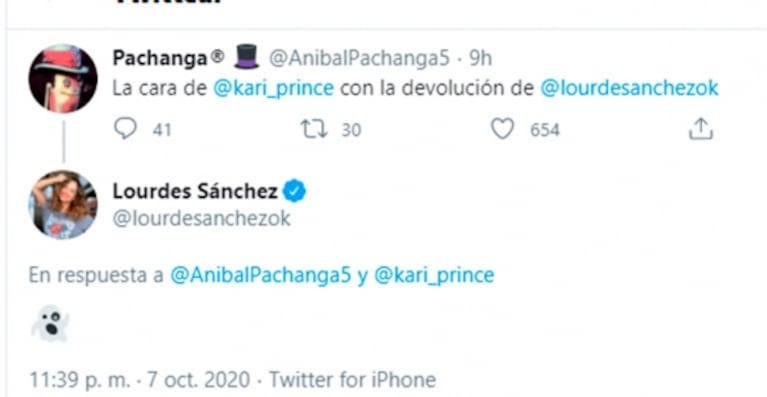 ¡La encaró! Picantísimo cruce de Karina con Lourdes Sánchez en Twitter durante el Cantando: "Estoy enfrente, ¿algo para decir?"