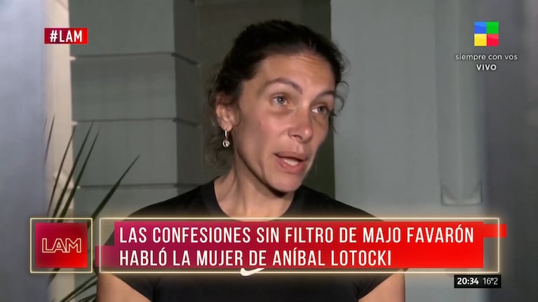 La esposa de Aníbal Lotocki dijo que le gustaría tomar un café con el hermano de Silvina Luna y generó bronca