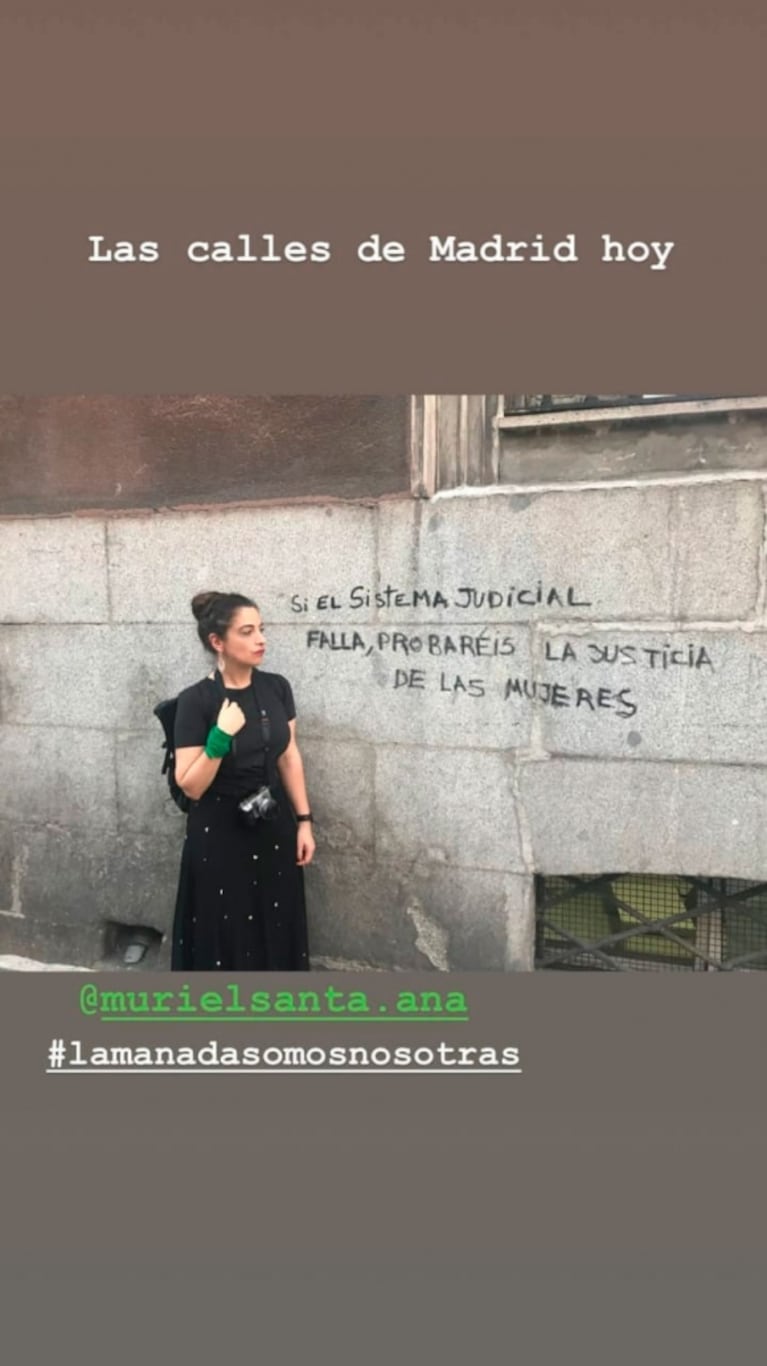 La estadía de Griselda Siciliani y Muriel Santa Ana en España: "Las calles de Madrid hoy" 