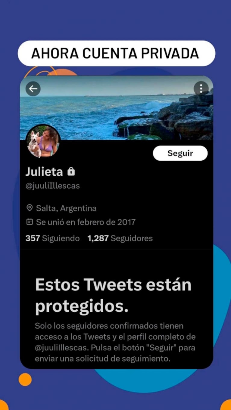 La ex de Marcos, durísima con Julieta de Gran Hermano en las redes sociales