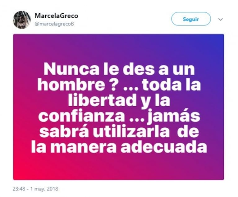 La ex de Martín Liberman y sus fotos con un apuesto brasileño: "No es mi novio, es modelo y soy su manager"