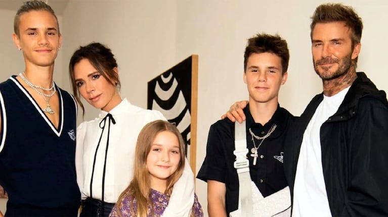 La familia Beckham