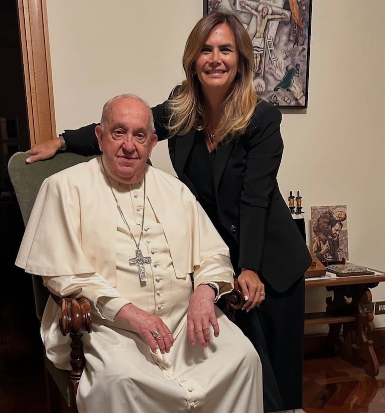 La familia Granata visitó al Papa Francisco.