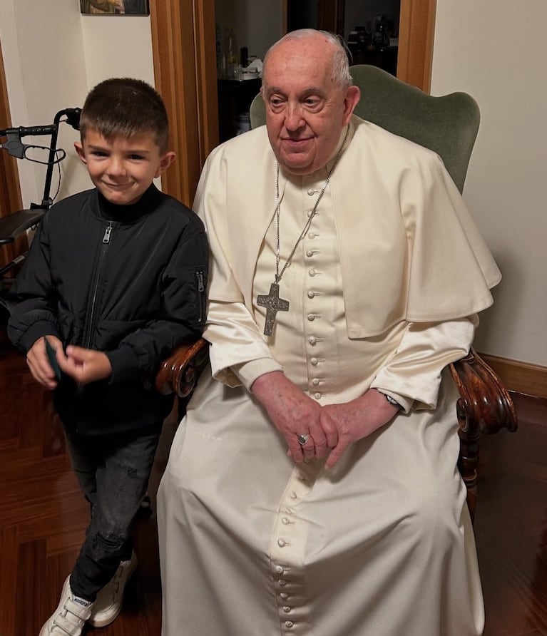 La familia Granata visitó al Papa Francisco.