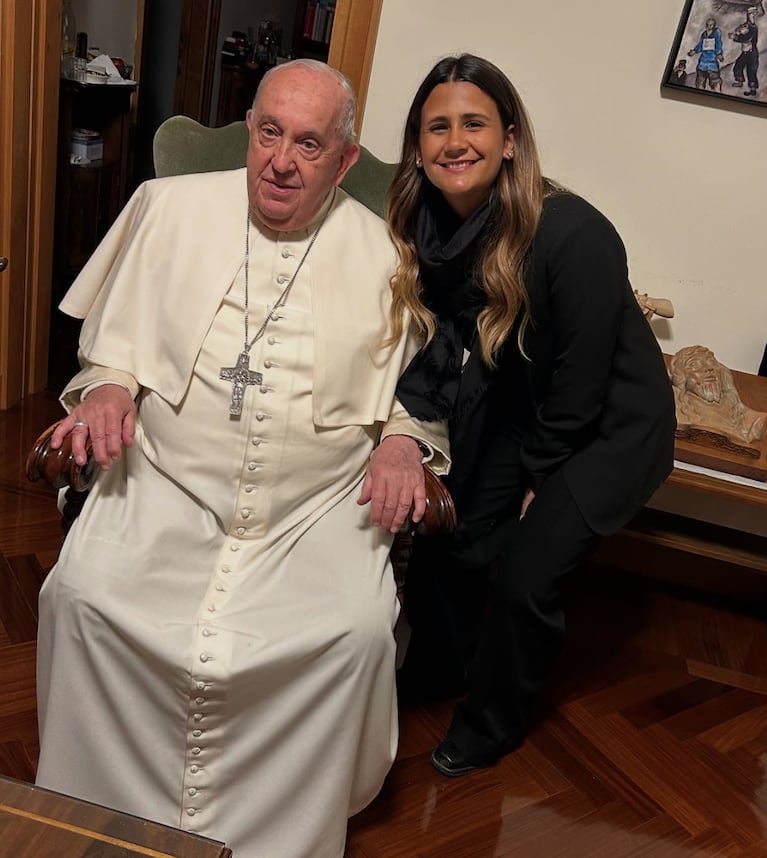 La familia Granata visitó al Papa Francisco.