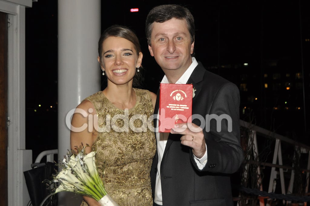 La felicidad de Diego Korol y Romina Ricle. (Foto: Jennifer Rubio-Ciudad.com)