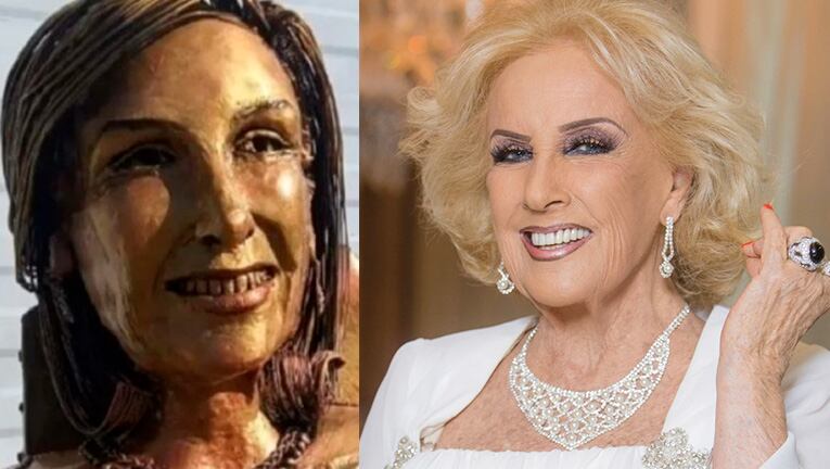 La firme reacción de Mirtha Legrand al ver su estatua homenaje en Santa Fe.