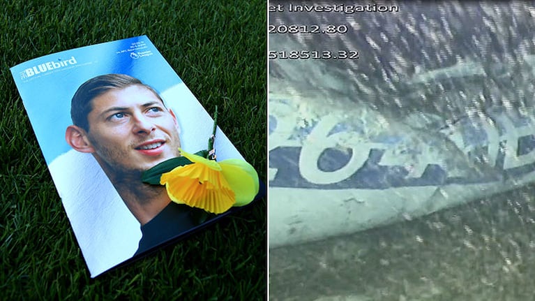 La foto de los restos sumergidos del avión de Emiliano Sala: hay un cuerpo atrapado en los escombros