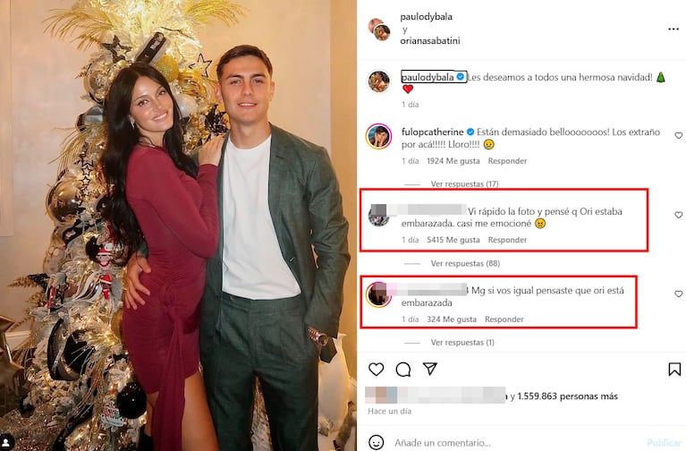 La foto de Oriana Sabatini con Paulo Dybala que despertó el rumor de embarazo: la reacción de la cantante