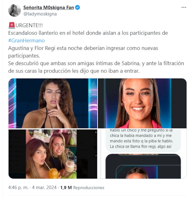 La foto íntima de Sabrina Cortez y Florencia Regidor que confirma que se conocían antes de Gran Hermano