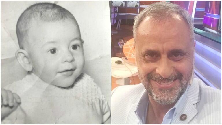 La foto más tierna de Jorge Rial cuando era un bebito (Fotos: Instagram)