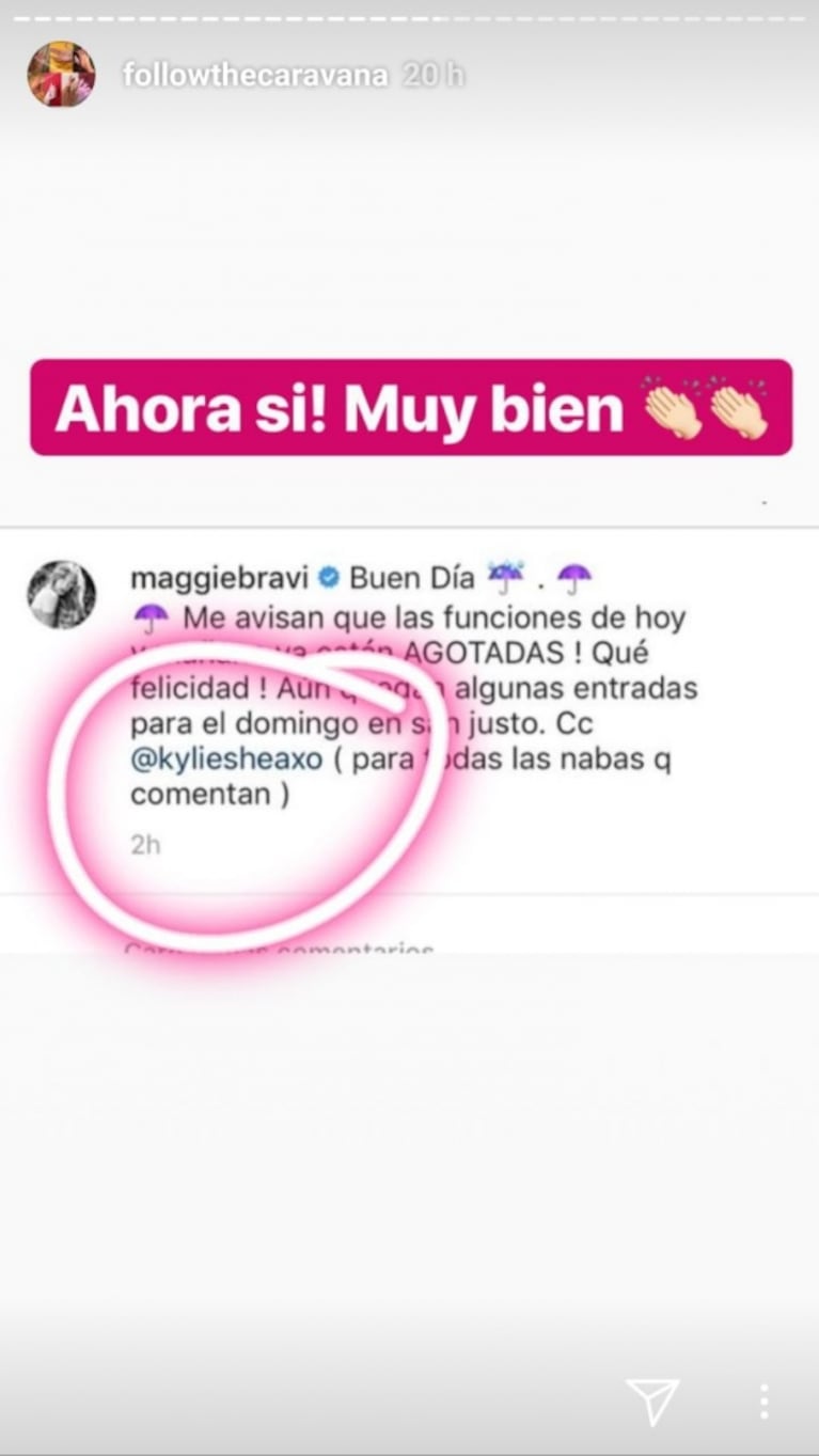 La foto sexy que publicó Magui Bravi... ¡y que pertenecía a otra famosa bailarina!: la respuesta de la diosa