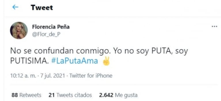 La furia de Flor Peña tras la violencia machista que recibió por opinar del arquero de la Argentina: "Hay que vaciarles la cabeza"