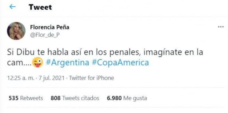 La furia de Flor Peña tras la violencia machista que recibió por opinar del arquero de la Argentina: "Hay que vaciarles la cabeza"