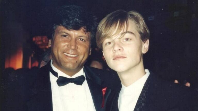 La increíble foto de Leonardo DiCaprio… ¡con Carlín Calvo! Foto: Clarín