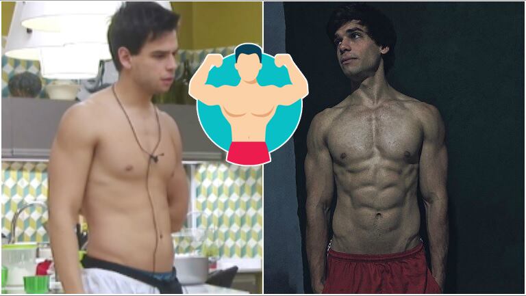 La increíble transformación física de Matías Schrank de GH 2015: lomazo y abdominales de acero