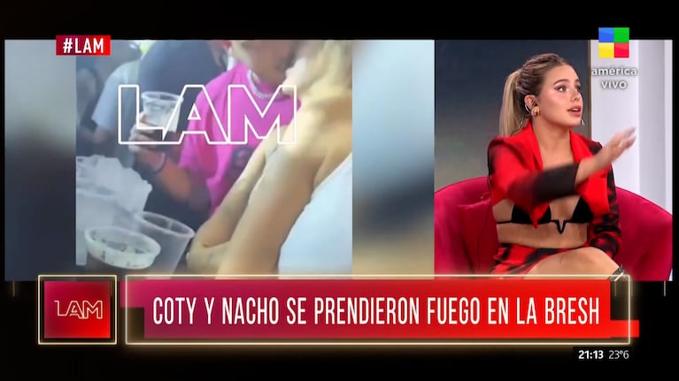 La insólita explicación de Coti Romero del supuesto beso con Nacho Castañares en un boliche: “Él me pidió...”