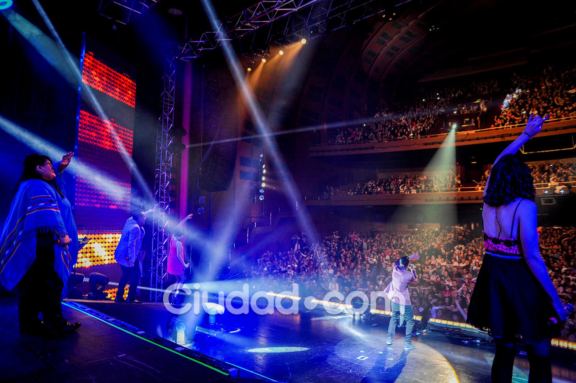 La intimidad de Elegidos en el Gran Rex. (Fotos: Prensa Telefe)