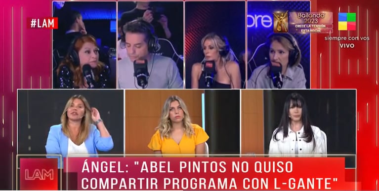 La irónica reacción de L-Gante tras enterarse de que Abel Pintos no quiso compartir un programa con él