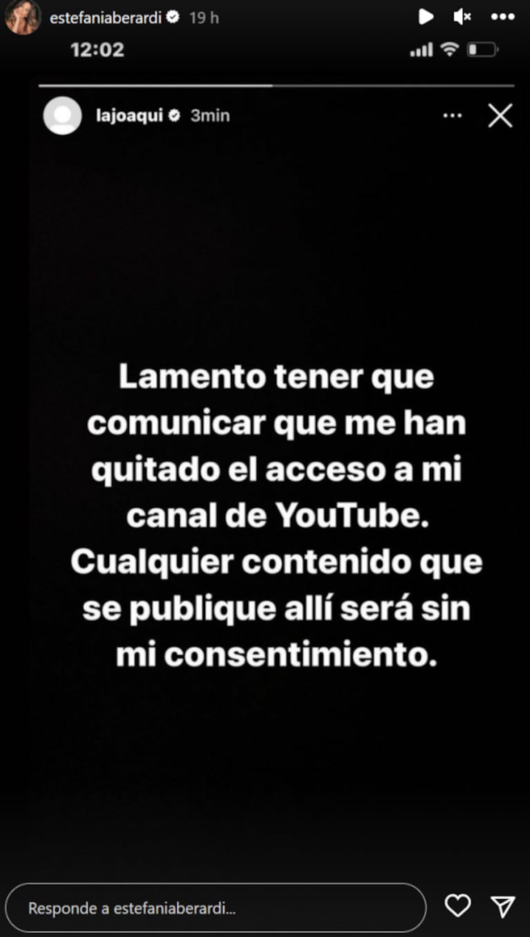 La Joaqui posteó un mensaje que preocupó a sus fans tras revelar que le hackearon su canal de YouTube