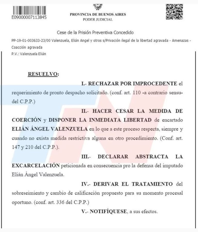 La Justicia ordenó liberar a L-Gante