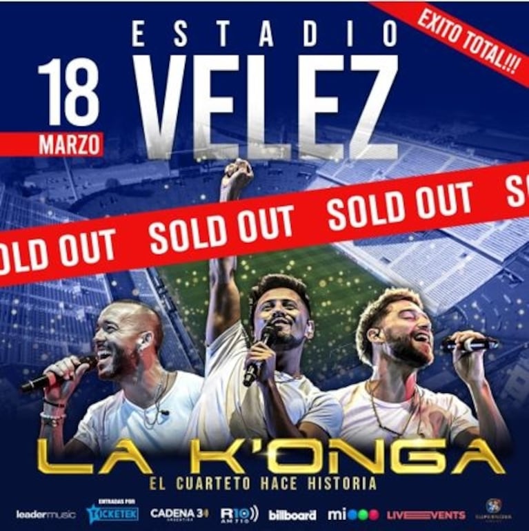 La Konga hace historia: Sold Out en Estadio Vélez